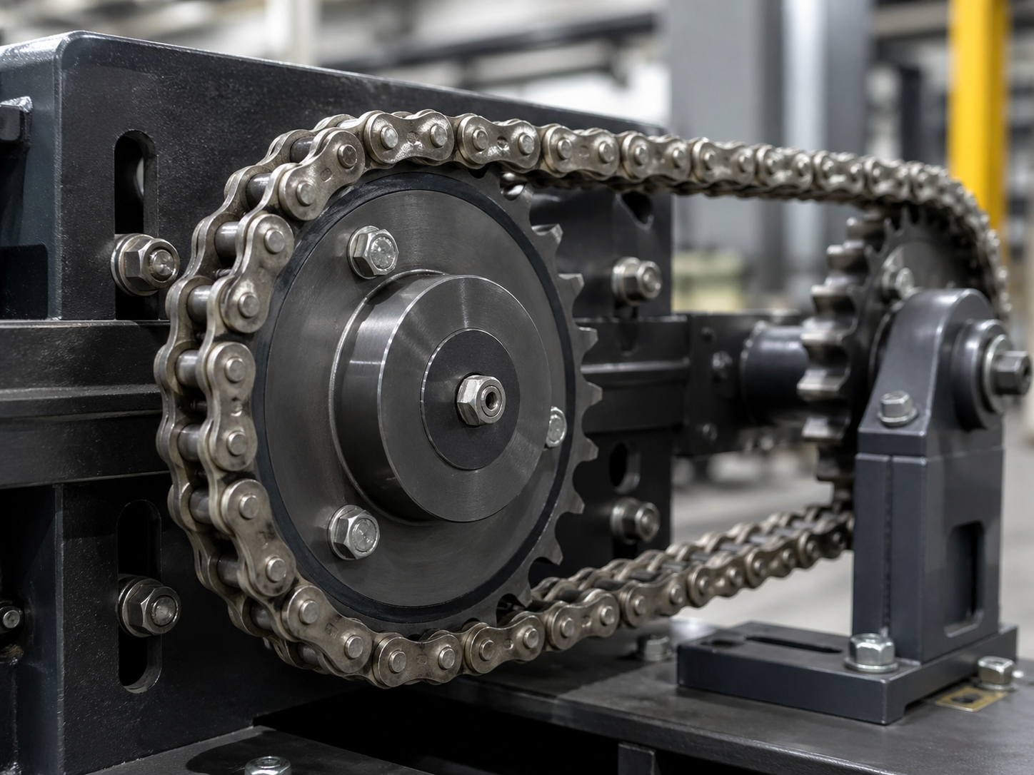 Chain drive selection guide with sprocket and roller chain application